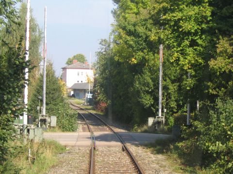 Bahnübergang in Feuchtwangen