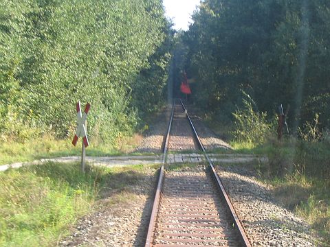 Bahnübergang zwischen Schopfloch und Feuchtwangen