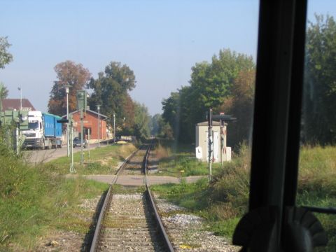 Bahnübergang in Wallerstein