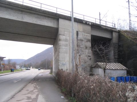 Brcke der Hauptbahn Stuttgart - Ulm