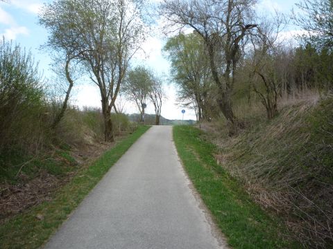 Ehemalige Straenberfhrung zwischen Linden und Aufkirch