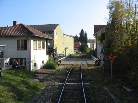 Bahnbergang ber die Katharinenstrae