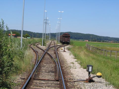 Zusammenstellbahnhof der Papierfabrik