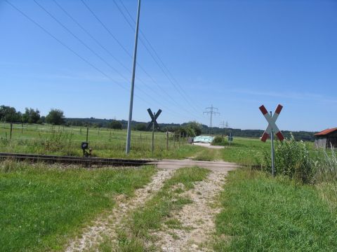 Bahnbergnge der Zufahrt