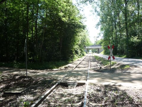 Bahnübergang zwischen Oberbruch und Balzhofen