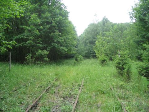 Bahnbergang bei der Ladestelle