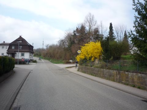 Ehemalige Br�cke �ber die Wildbader Stra�e