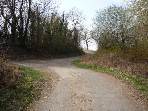 Bahn�bergang zwischen Ellmendingen und Weiler